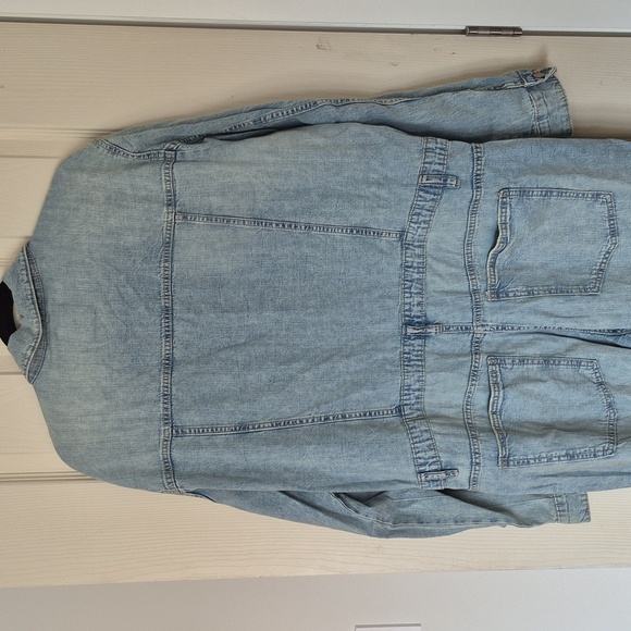 Zara Light Blue Denim Jumpsuit - Picture 5 of 5